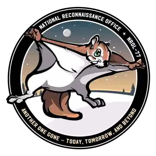 NRO's Rocky The Flying Squirrel  logo
